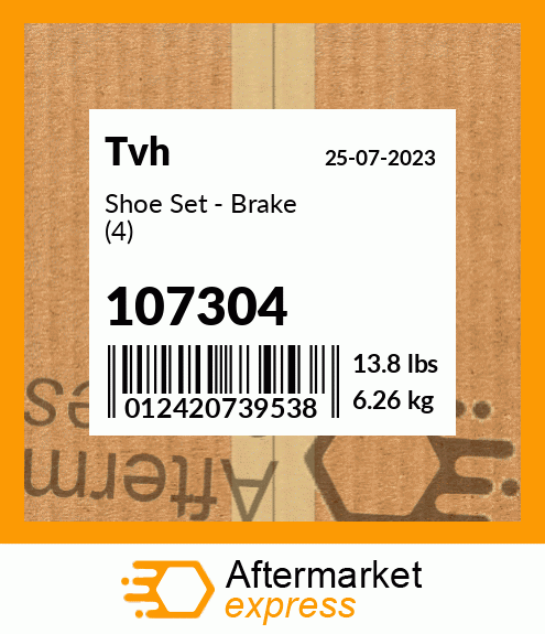Shoe Set - Brake (4) 107304