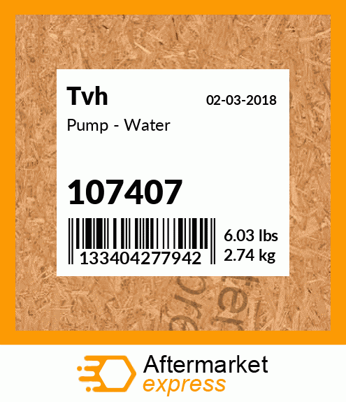 Pump - Water 107407