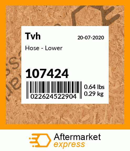 Hose - Lower 107424
