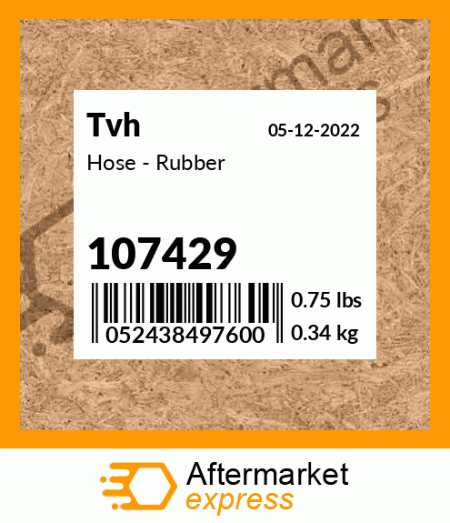 Hose - Rubber 107429