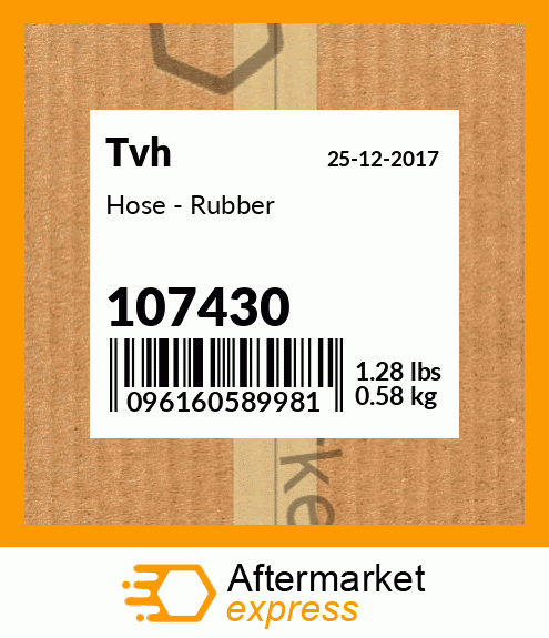 Hose - Rubber 107430