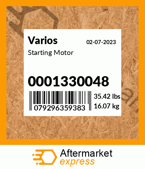 Starting Motor 0001330048