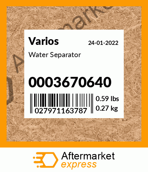 Water Separator 0003670640