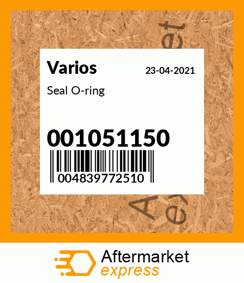 Seal O-ring 001051150