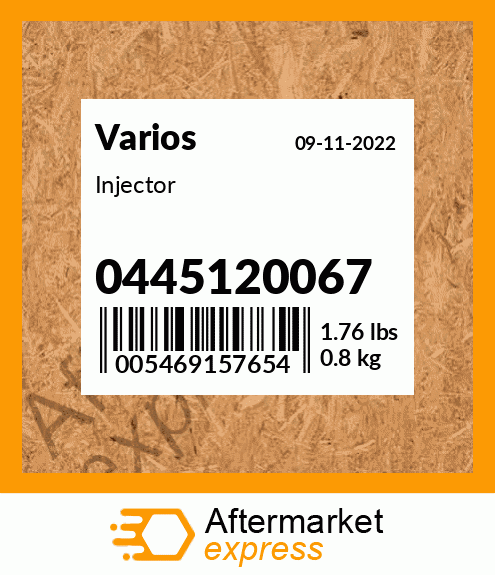 Injector 0445120067