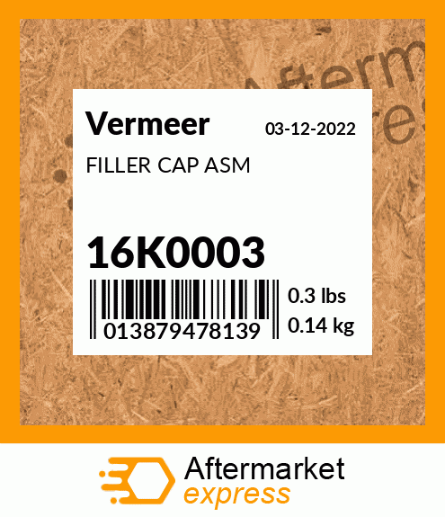 FILLER CAP ASM 16K0003