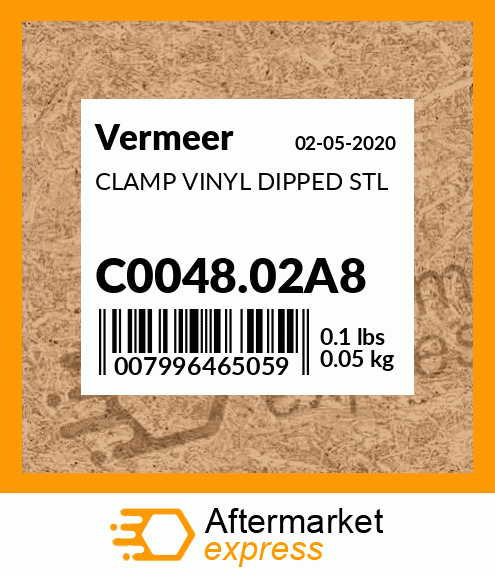 CLAMP VINYL DIPPED STL C0048.02A8
