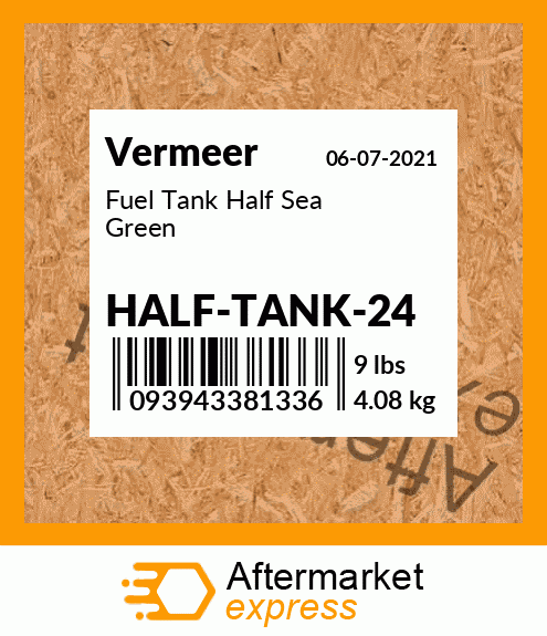 Fuel Tank Half Sea Green HALF-TANK-24