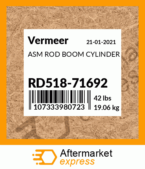 ASM ROD BOOM CYLINDER RD518-71692