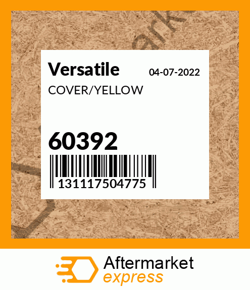 COVER/YELLOW 60392