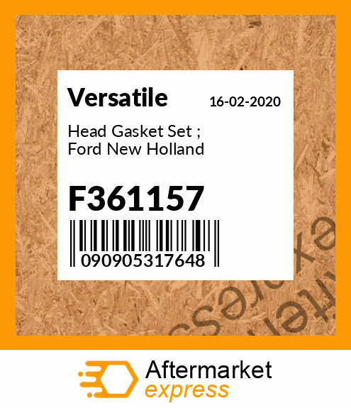 Head Gasket Set ; Ford New Holland F361157