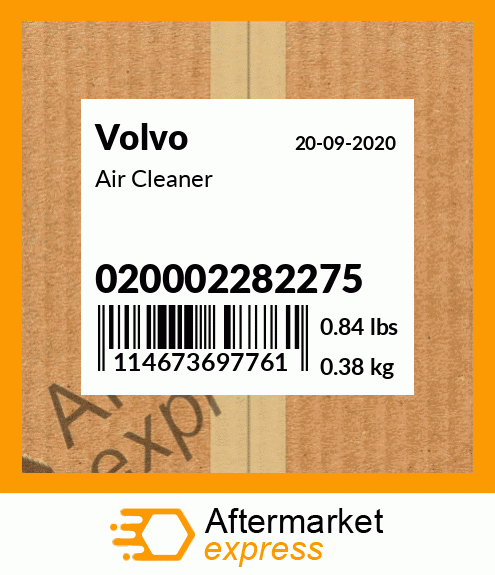 Air Cleaner 020002282275