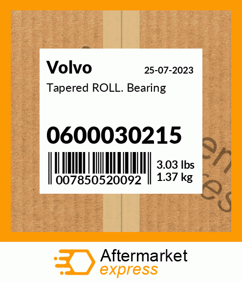 Tapered ROLL. Bearing 0600030215