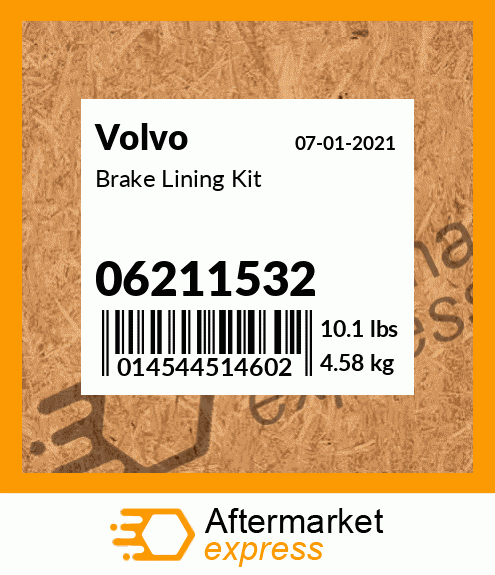 Brake Lining Kit 06211532