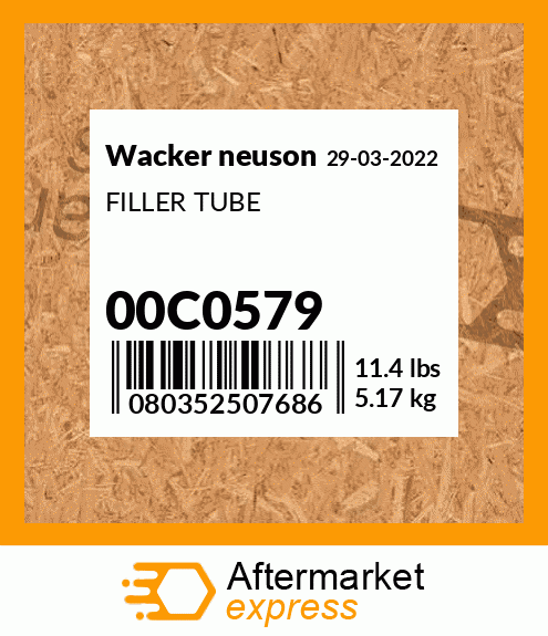FILLER TUBE 00C0579