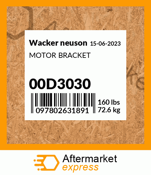 MOTOR BRACKET 00D3030