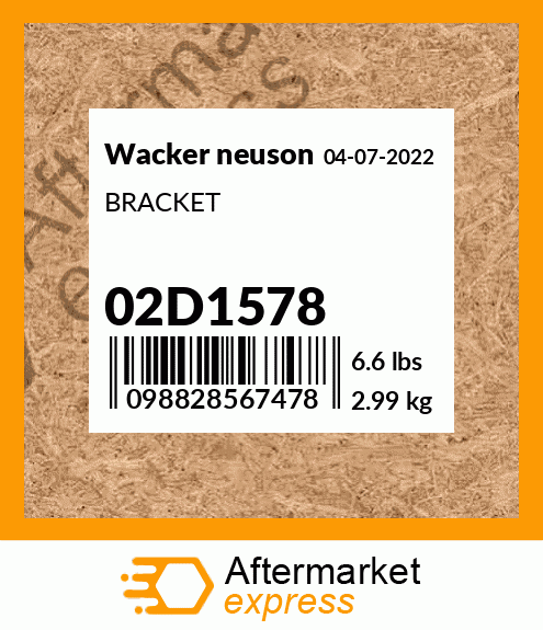 BRACKET 02D1578