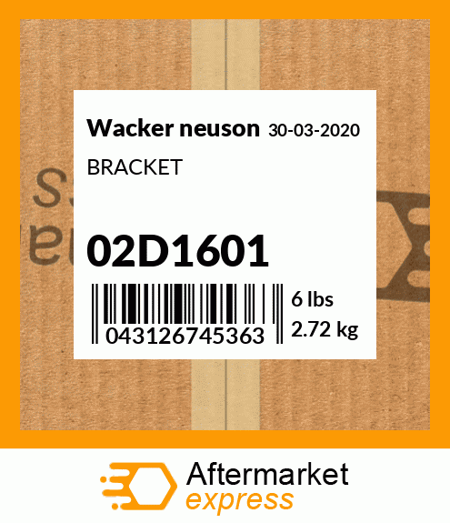 BRACKET 02D1601