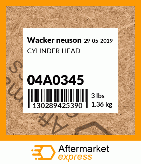 CYLINDER HEAD 04A0345