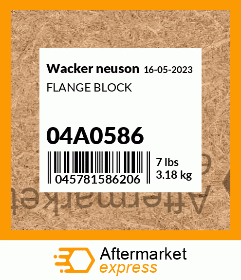 FLANGE BLOCK 04A0586