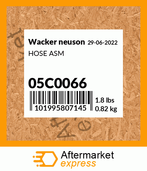 HOSE ASM 05C0066