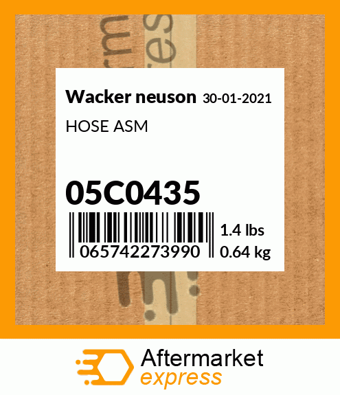 HOSE ASM 05C0435