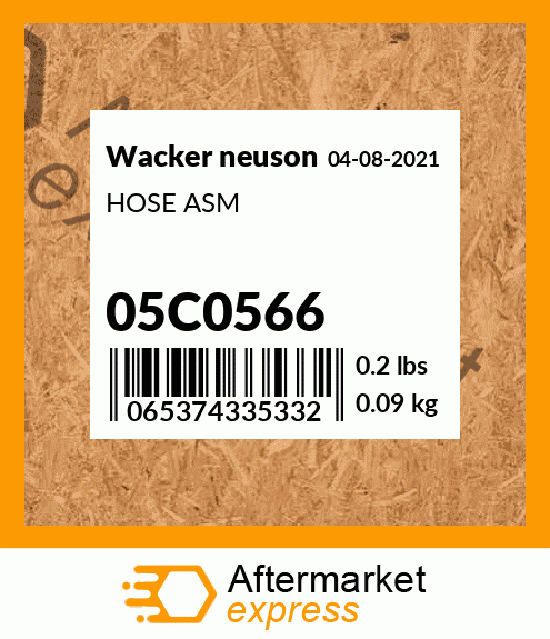 HOSE ASM 05C0566