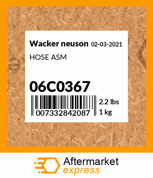 HOSE ASM 06C0367
