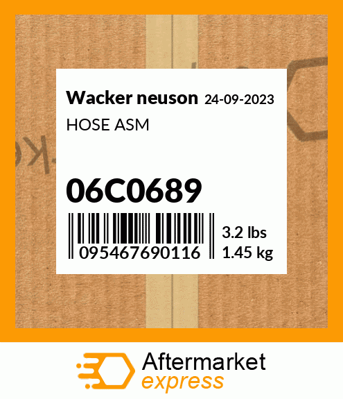 HOSE ASM 06C0689