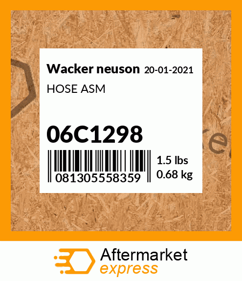 HOSE ASM 06C1298