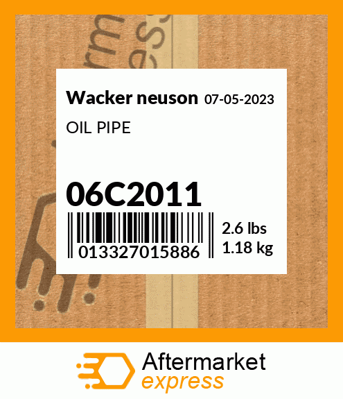 OIL PIPE 06C2011