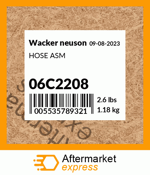 HOSE ASM 06C2208