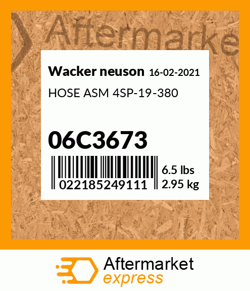 HOSE ASM 4SP-19-380 06C3673
