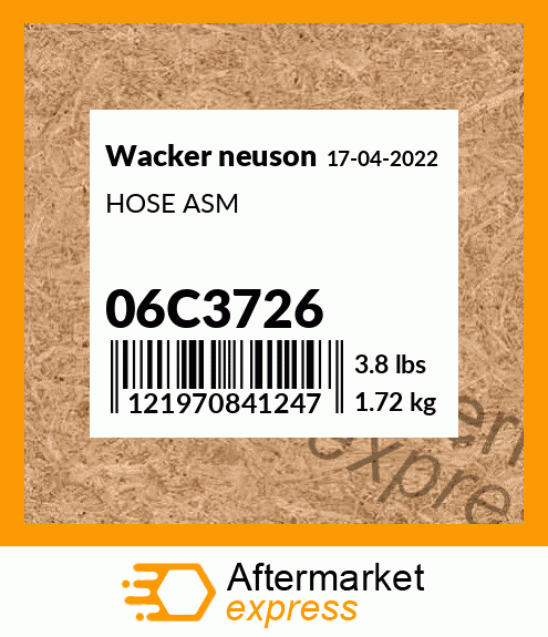 HOSE ASM 06C3726