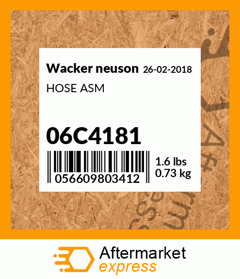 HOSE ASM 06C4181