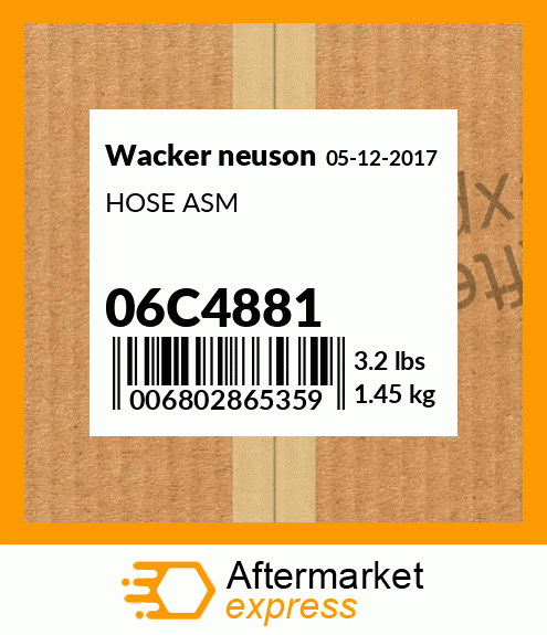 HOSE ASM 06C4881