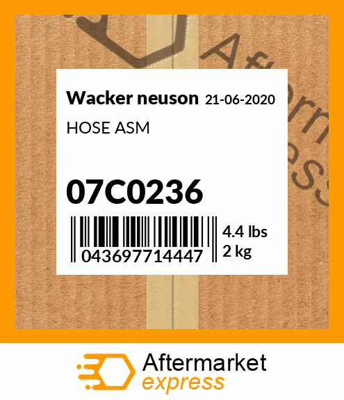 HOSE ASM 07C0236