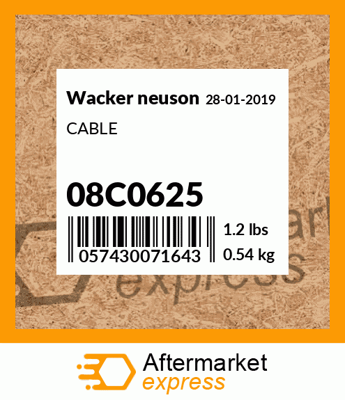 CABLE 08C0625