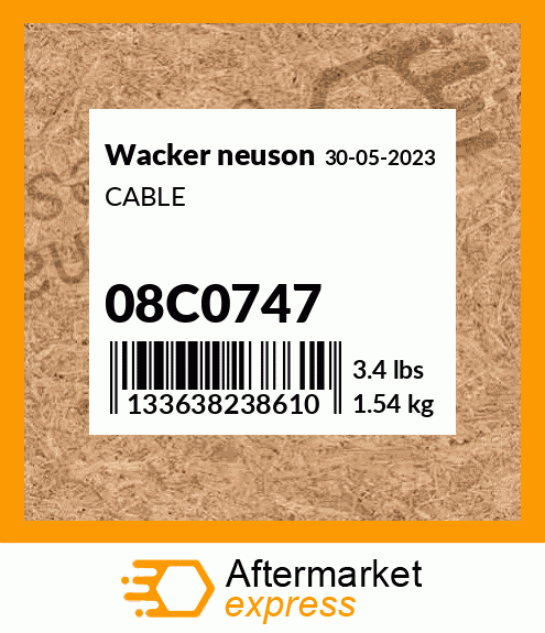 CABLE 08C0747