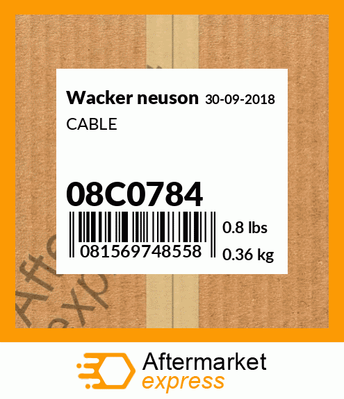 CABLE 08C0784