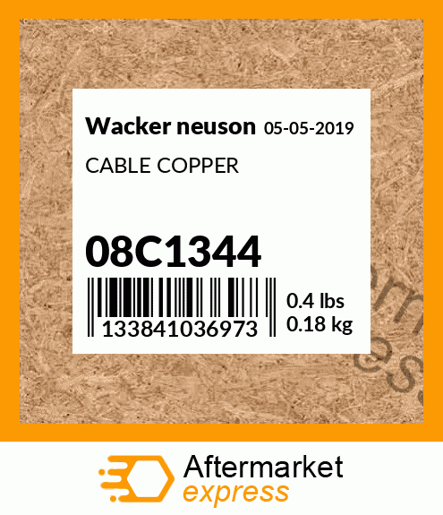 CABLE COPPER 08C1344