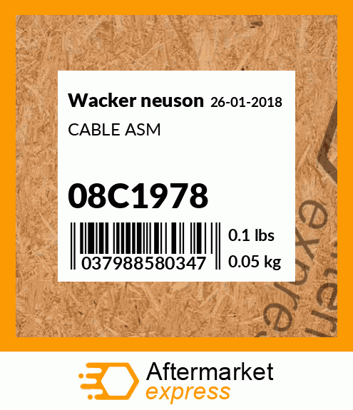 CABLE ASM 08C1978