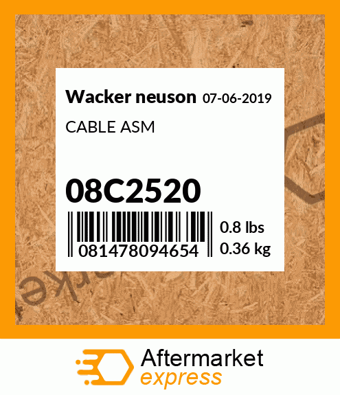 CABLE ASM 08C2520