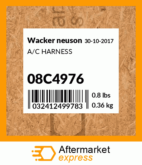 A/C HARNESS 08C4976