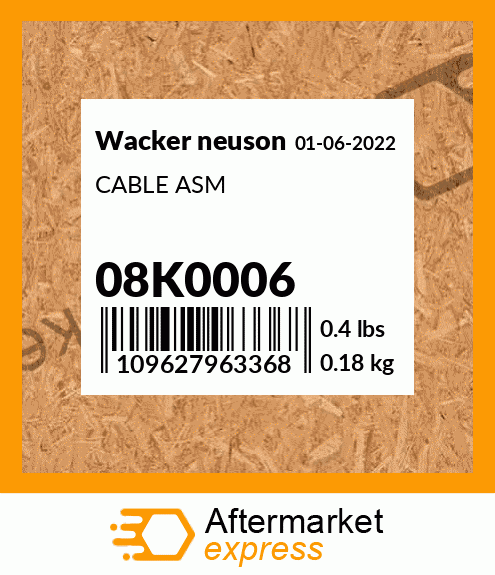 CABLE ASM 08K0006