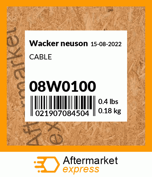 CABLE 08W0100