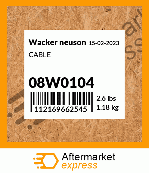CABLE 08W0104