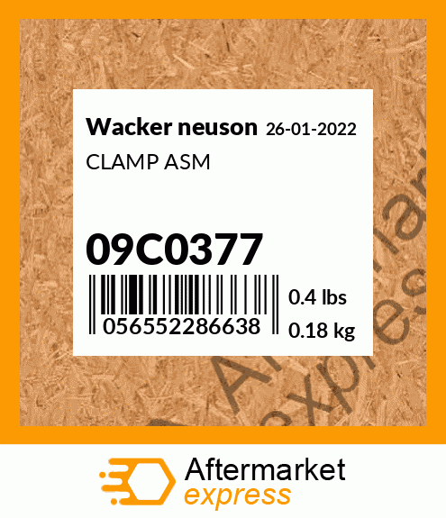 CLAMP ASM 09C0377