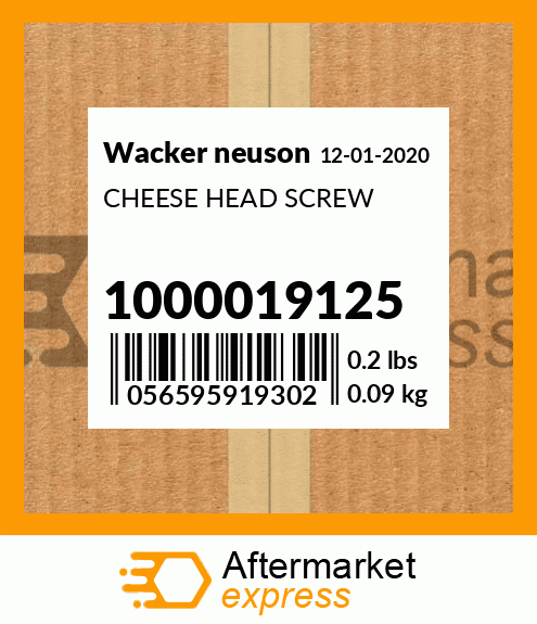 CHEESE HEAD SCREW 1000019125