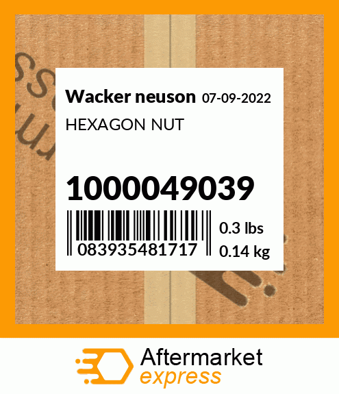 HEXAGON NUT 1000049039